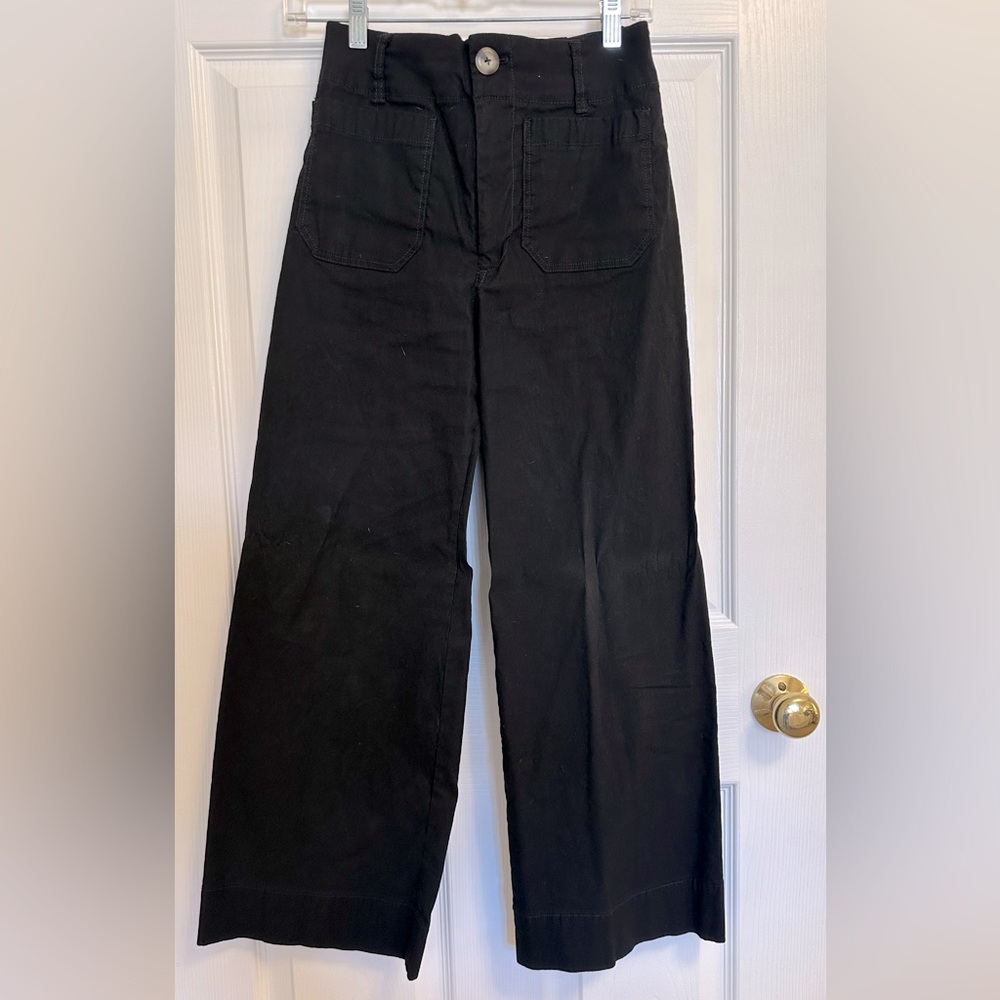 Maeve by Anthropologie Colette Cropped Wide-Leg Pants